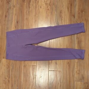 Under Armour High Rise Reflect Leggings Size XS in Violet EUC Running Exercise